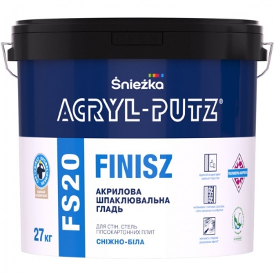 Шпаклівка готова фінішна Sniezka Акрил-Путц, 27кг